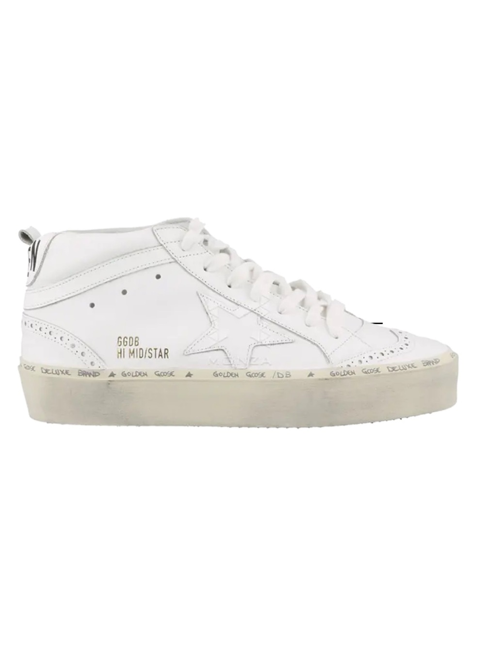 Golden Goose Hi Mid Star Sneaker in White - Size 36 - Picture 2 of 8
